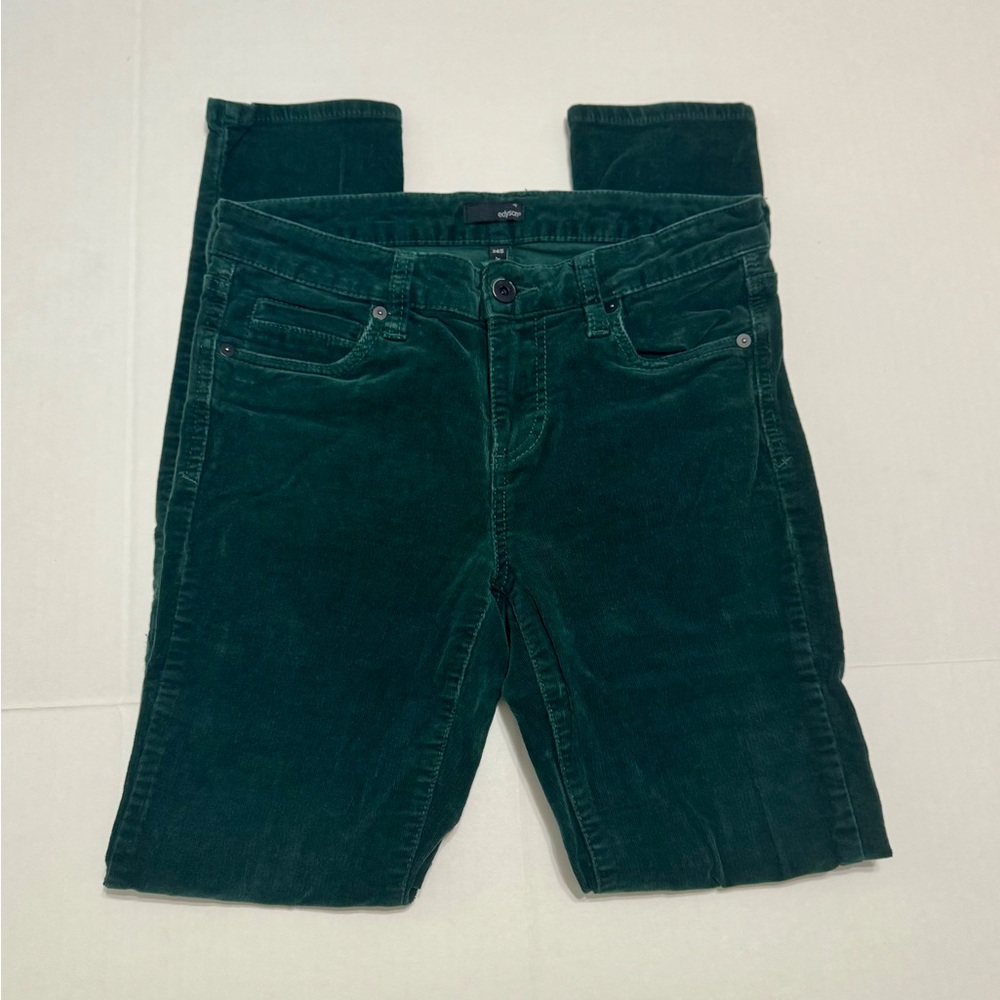 Women's Skinny Corduroy Pants - Green